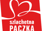 grafika zawiera logo Szlachetnej Paczki