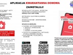 informacja graficzna o aplikacji na telefon dla osób przebywających na kwarantannie