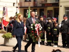 zdjęcie z obchodów uroczystości Trzeciego Maja w Dobczycach