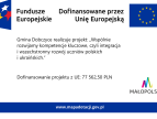 tablica informacyjna z logo i nazwą prokejtu oraz informacją o wysokosci dofinansowania