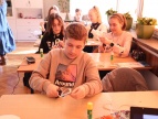 Uczniowie z Dobczyc rozgryzali matematyczne łamigłówki w ramach "Kalejdoskopu Matematycznego"