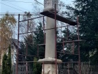 Prace renowacyjne przy kapliczce Męki Pańskiej w Stojowicach