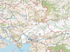 mapa trasy linii Bieńkowice - Brzączowice - Kędzierzynka