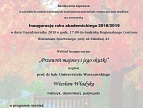 plakat - Uroczysta inauguracja roku akademickiego Uniwersytetu Trzeciego Wieku