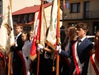 zdjęcie z obchodów uroczystości Trzeciego Maja w Dobczycach