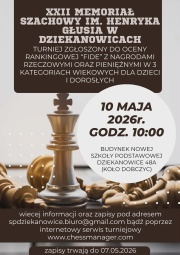 XXII Memoriał Szachowy im. Henryka Głusia w Dziekanowicach