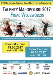 plakat talentów małopolski 2017