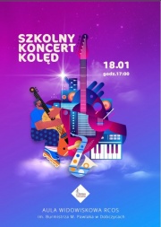 Zaproszenie na Szkolny Koncert Kolęd