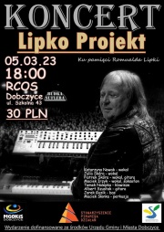 plakat informujący o koncercie Lipko Pojekt