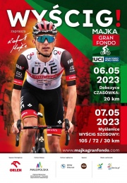 plakat promujący wyścig Majka Gran Fondo