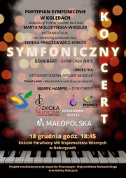 koncert symfoniczny - plakat informacyjny