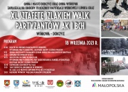 plakat w kolorze czerwono białym
