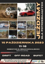 czarny plakat z kolorowymi autami 