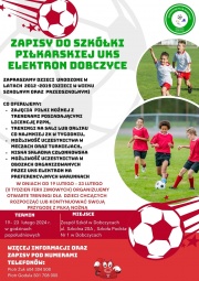 biało-czerwony plakat z grafiką piłki nożnej 