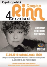 plakat - Danuta Rinn festiwal