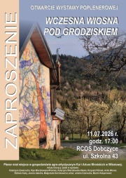 plakat _ wczesna wiosna pod grodziskiem