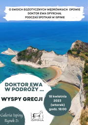 Wyspy Grecji - zaproszenie na spotkanie z cyklu dr Ewa w podróży