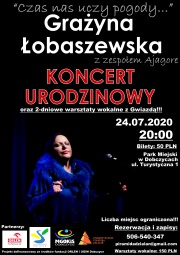Plenerowy koncert Grażyny Łobaszewskiej
