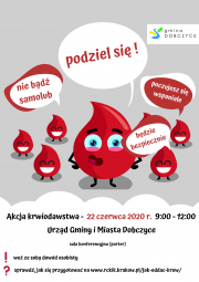 plakat - akcja krwiodawstwa