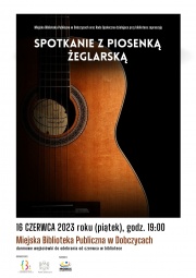 Plakat na koncert "Spotkanie z piosenką żeglarską"