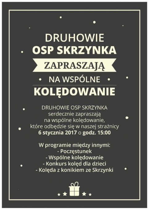 Kolędowanie z OSP Skrzynka