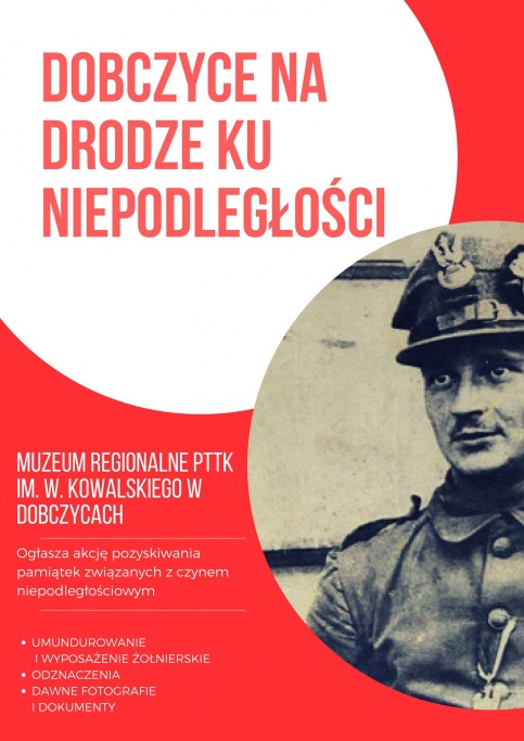 Dobczyce na drodze ku niepodległości - plakat promujący akcję w formacie jpg o wielkości 276.13 KB