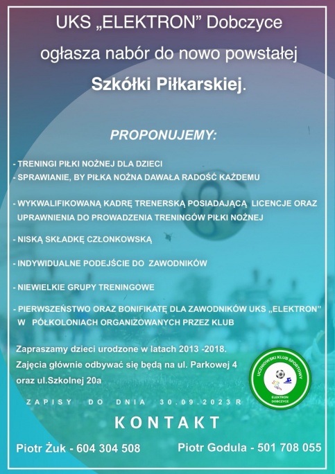 niebiesko-fioletowy plakat z białymi napisami 