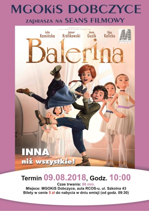 Plakat bajki "Balerina"