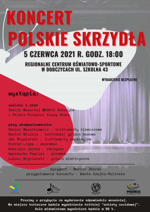 plakat koncertu "Polskie Skrzydła"
