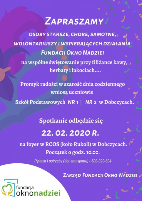 plakat - spotkanie z osobami starszymi, chorymi