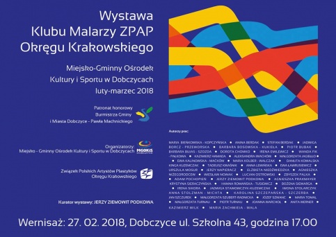 Wystawa Klubu Malarzy ZPAP Okręgu Krakowskiego  - plakat