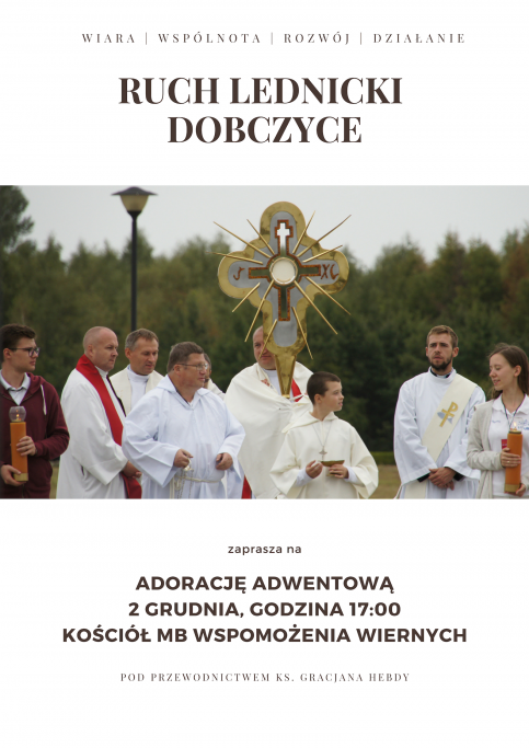 plakat - adwentowa adoracja