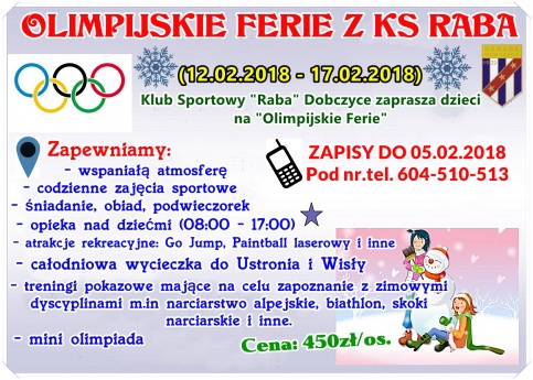 Olimpijskie Fereie z KS Raba