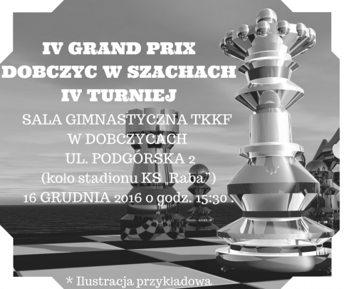 IV Turniej z cyklu IV Grand Prix Dobczyc w szachach