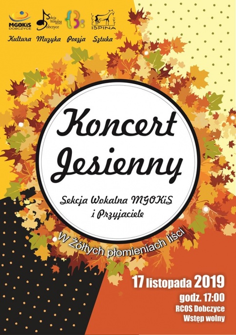 plakat - koncert jesienny