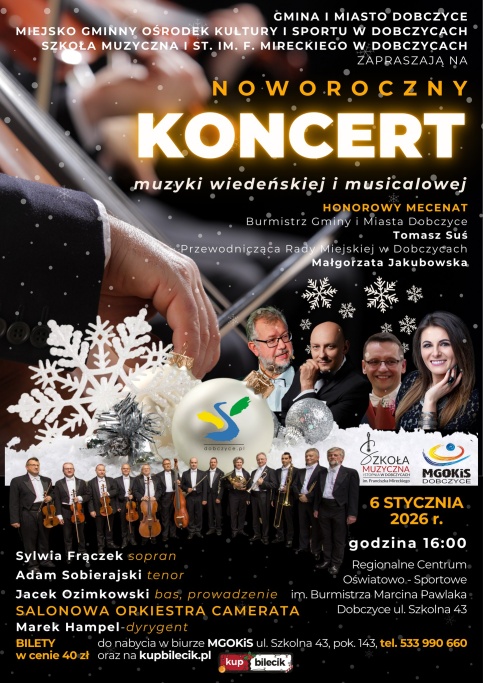 Koncert Noworoczny muzyki wiedeńskiej i musicalowej, 6 stycznia 2026 o godzinie 16:00