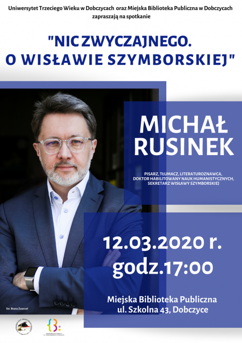 plakat - Nic zwyczajnego, o Wisławie Szymborskiej