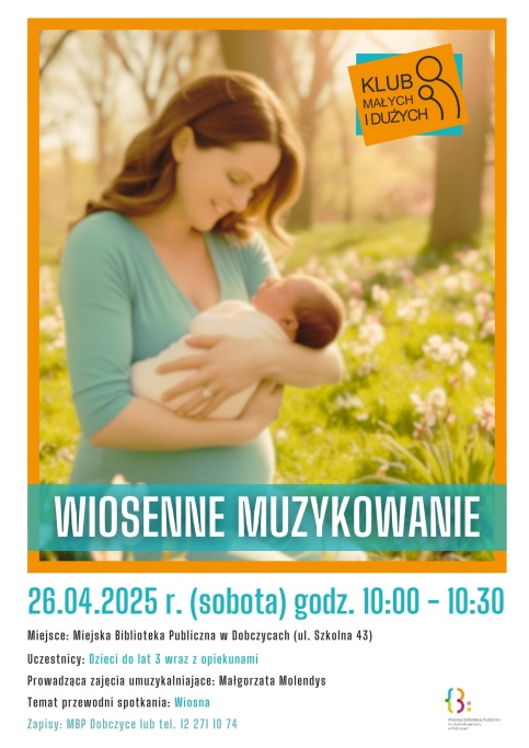 Plakat promujący zajęcia w bibliotece