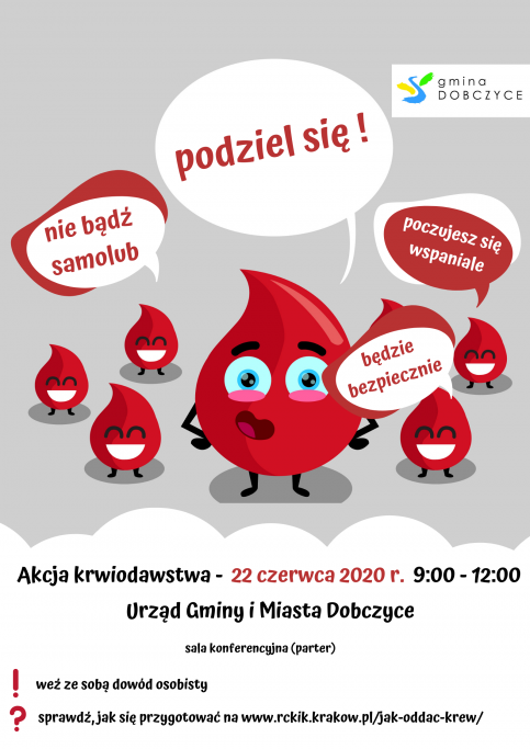 plakat - akcja krwiodawstwa