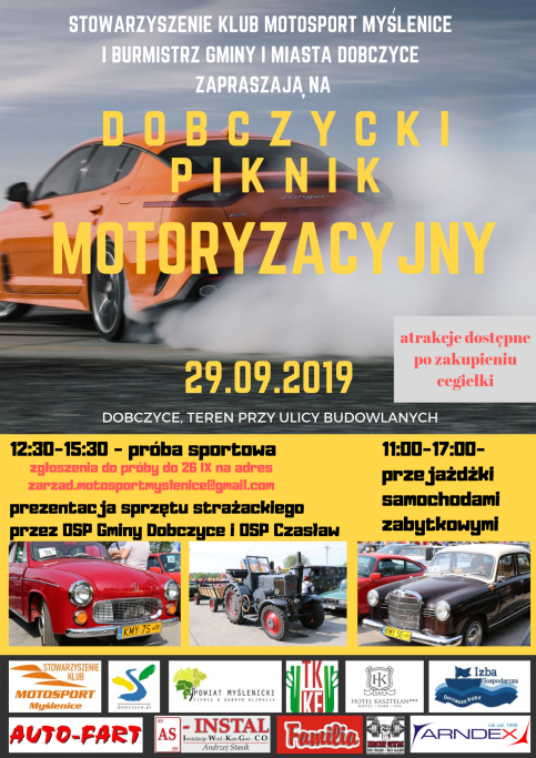 plakat - piknik motoryzacyjny