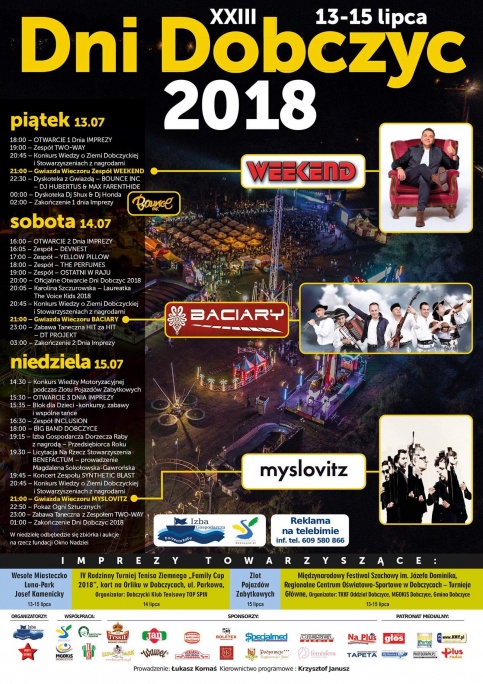 plakat - Dni Dobczyc 2018
