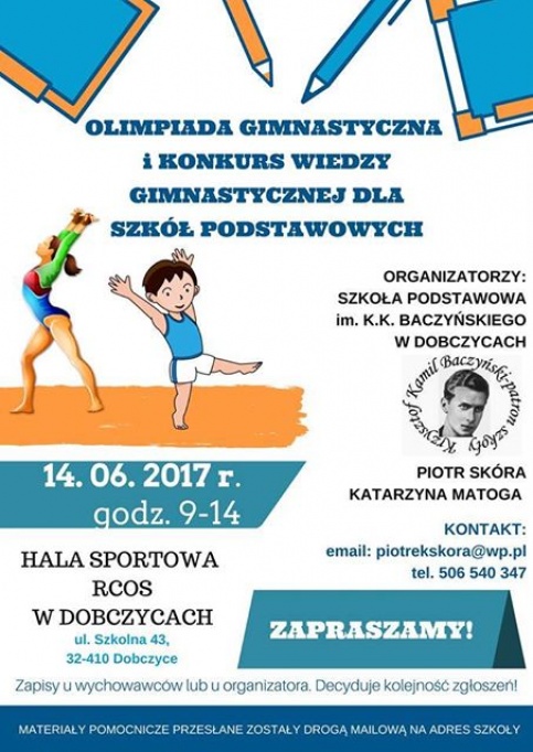 plakat - olimpiada gimnastyczna 2017