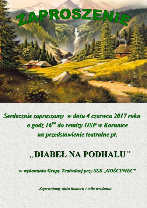 plakat - Diabeł na Podhalu