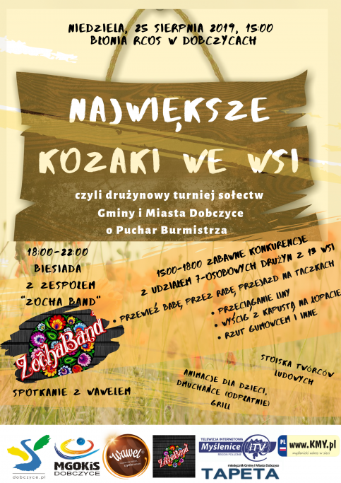 plakat - największe Kozaki we wsi