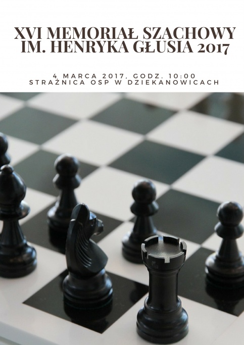 plakat -  XVI memoriał szachowy 