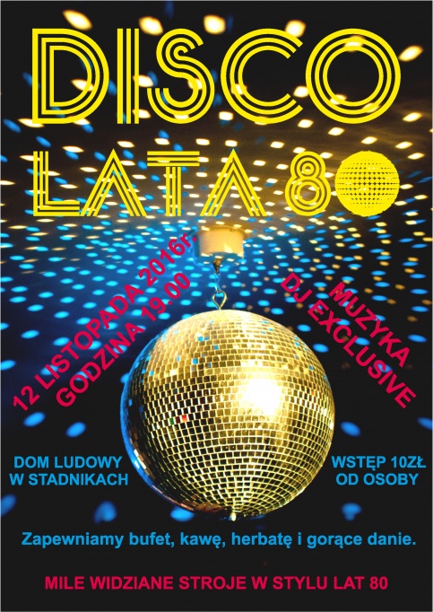 plakat - disco