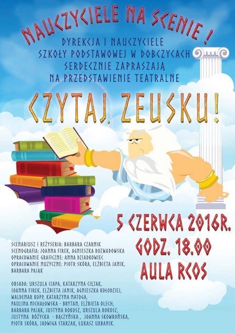 plakat - czytaj Zeusku